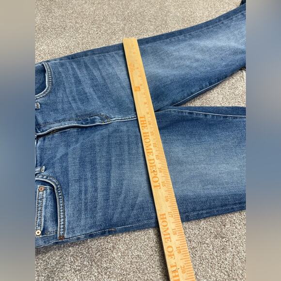 Principle Denim Innovators Crush Jeans Boot Leg Raw Hem Womens sz 29x32 - Picture 10 of 12